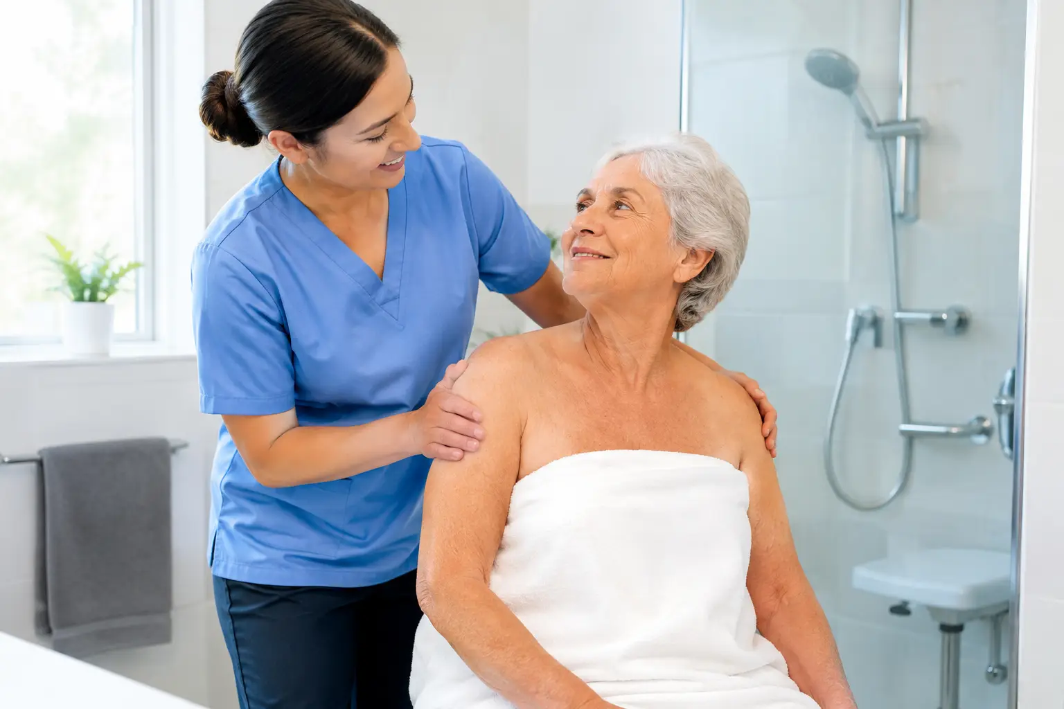 Safe In Home Bathing Assistance for Seniors